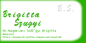 brigitta szugyi business card